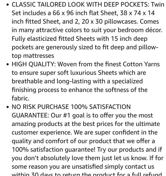 Mayfair Linen Egyptian Cotton Sheet Set - white - 800 thread count - Picture 13 of 13